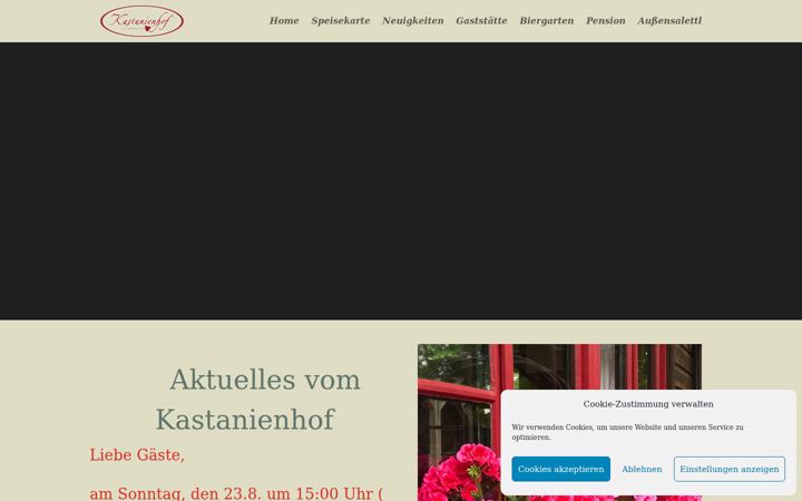 Screenshot of kastanienhof-aying.de