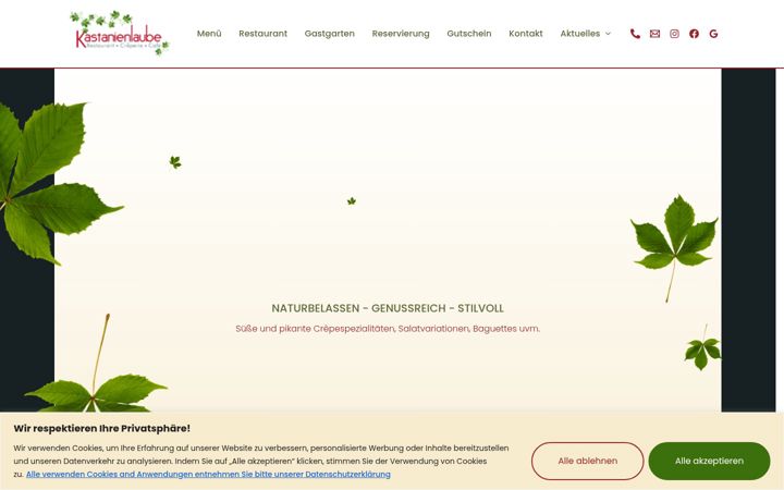Screenshot of kastanienlaube.at