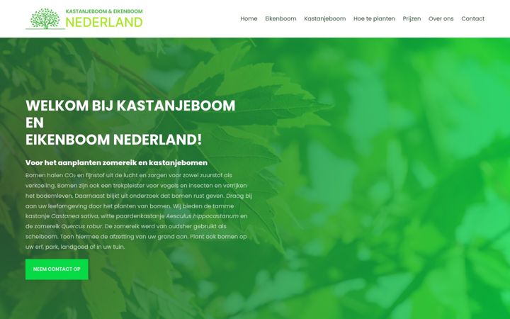Screenshot of kastanjeboom-nederland.nl