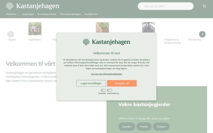 Screenshot of kastanjehagen.no