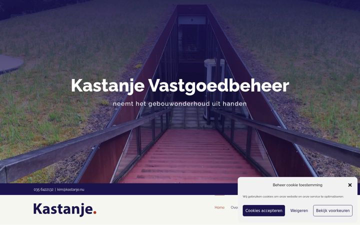 Screenshot of kastanjevastgoedbeheer.nl