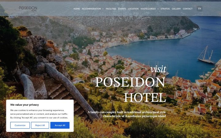 Screenshot of kastelorizo-poseidon.gr