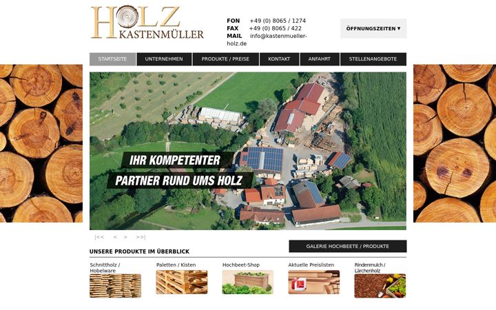 Screenshot of kastenmueller-holz.de
