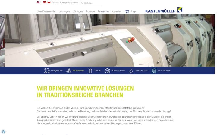 Screenshot of kastenmueller.com