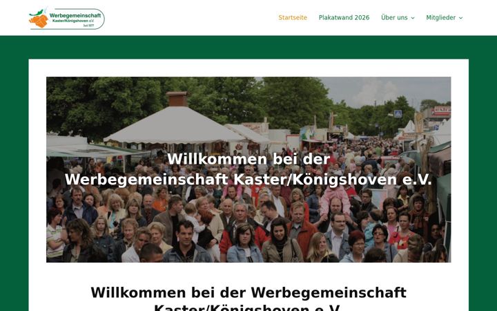 Screenshot of kaster.de