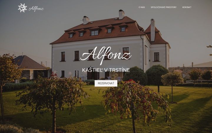 Screenshot van kastielalfonz.sk