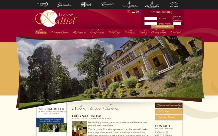Screenshot of kastiellucivna.sk