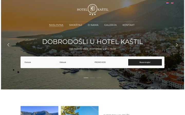 Ekraanipilt saidist kastil.hr
