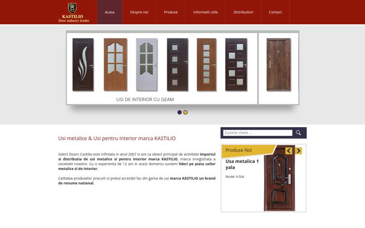 Screenshot of kastilio.ro