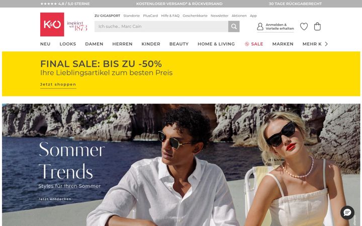 Screenshot of kastner-oehler.at