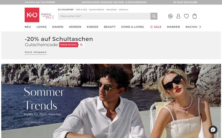 Screenshot of kastner-oehler.de