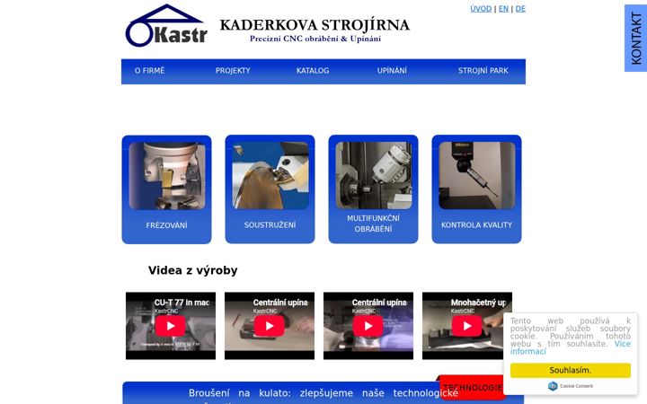 Screenshot of kastr.cz