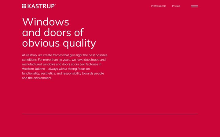 Screenshot of kastrupwindows.com