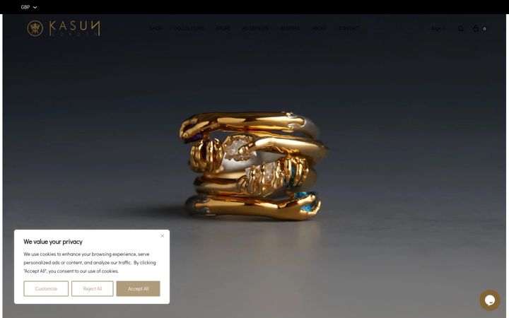 Screenshot of kasunlondon.com