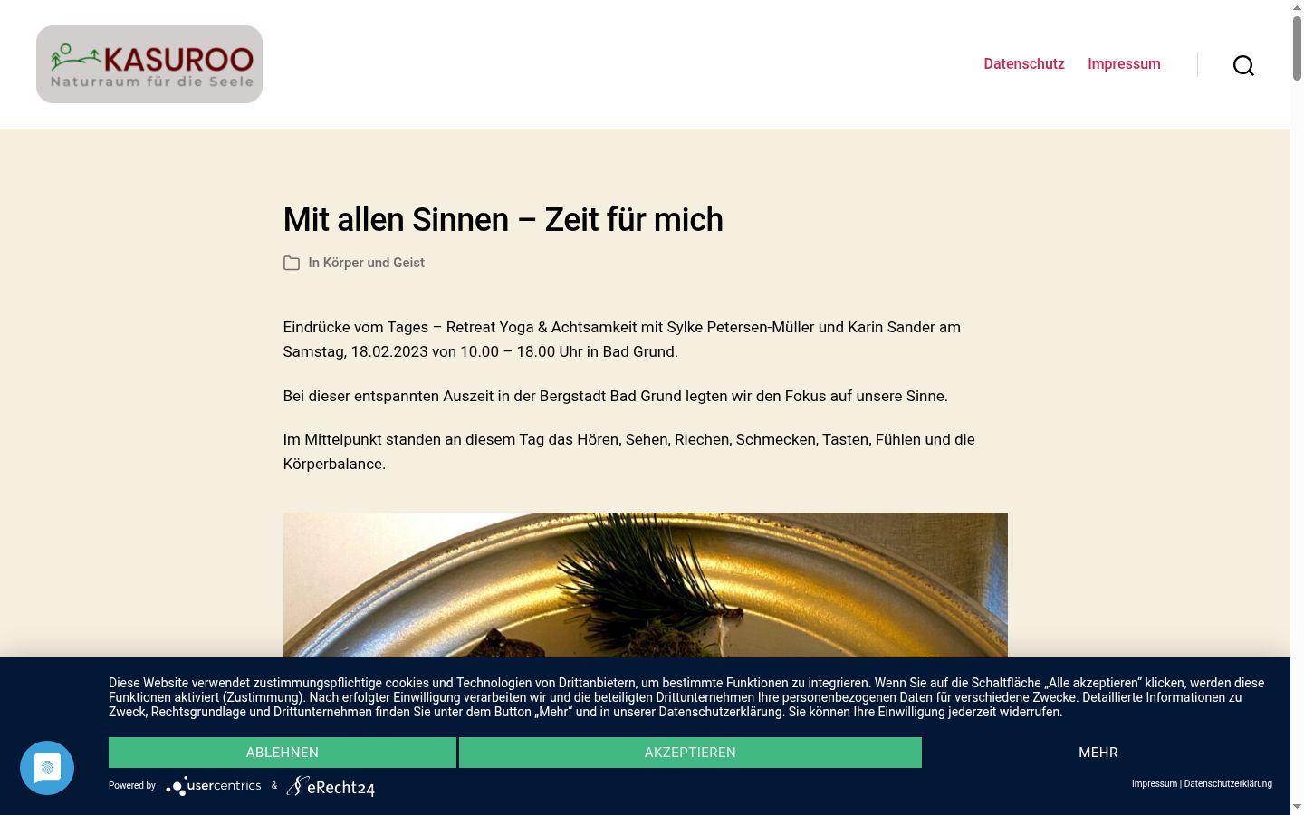 Screenshot tal-banner tal-kunsens muri qabel kwalunkwe interazzjoni