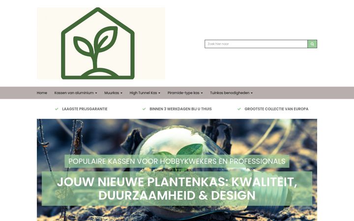 Screenshot of kasvoorplanten.nl
