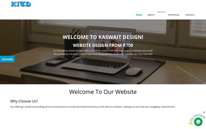 Screenshot van kaswaitdesign.co.za