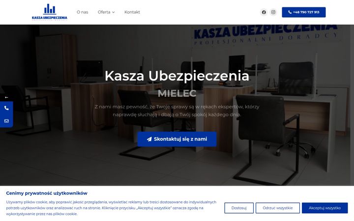 Screenshot of kaszaubezpieczenia.pl