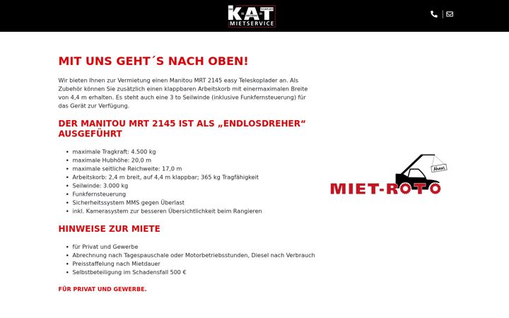 Screenshot of kat-mietservice.de