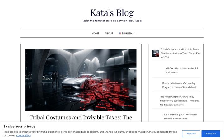 Screenshot of kata.ro