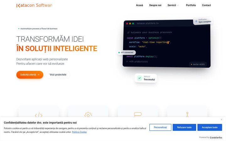 Screenshot of katacon.ro