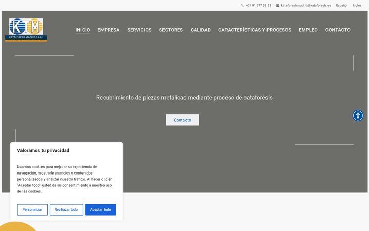 Screenshot of kataforesis.es