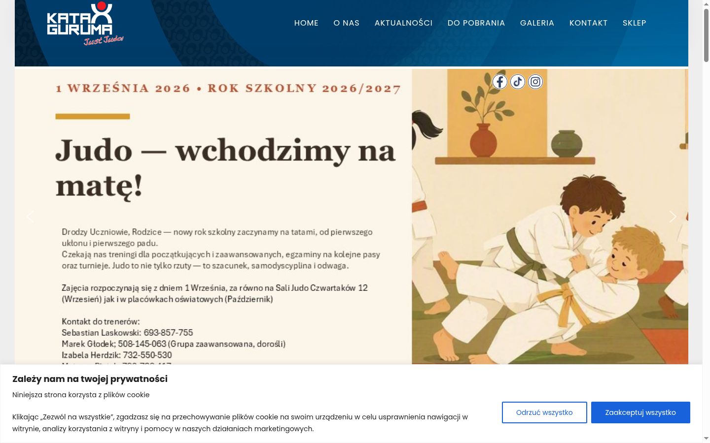 Sutikimo reklamjuostės, rodytos prieš bet kokią sąveiką, ekrano kopija