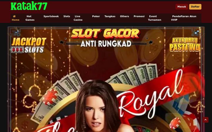 Screenshot of katak77slot.com