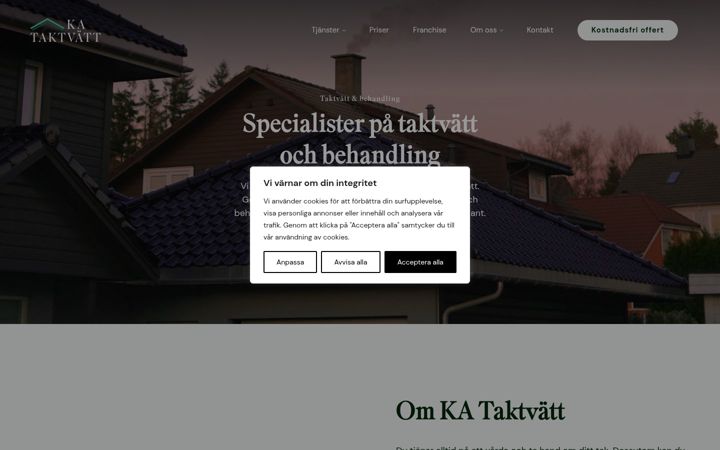 Screenshot of kataktvatt.se