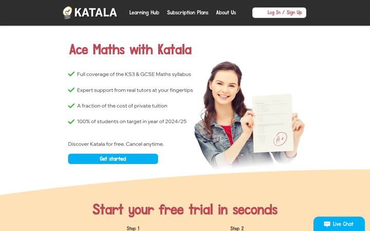 Screenshot of katala.co.uk