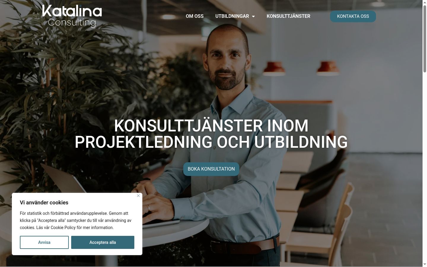 Screenshot tal-banner tal-kunsens muri qabel kwalunkwe interazzjoni