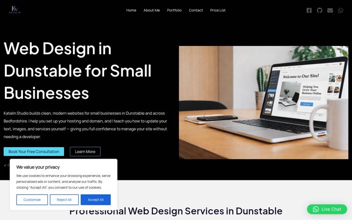 Screenshot of katalinstudio.co.uk