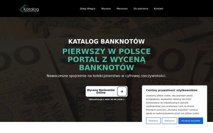 Screenshot of katalogbanknotow.pl