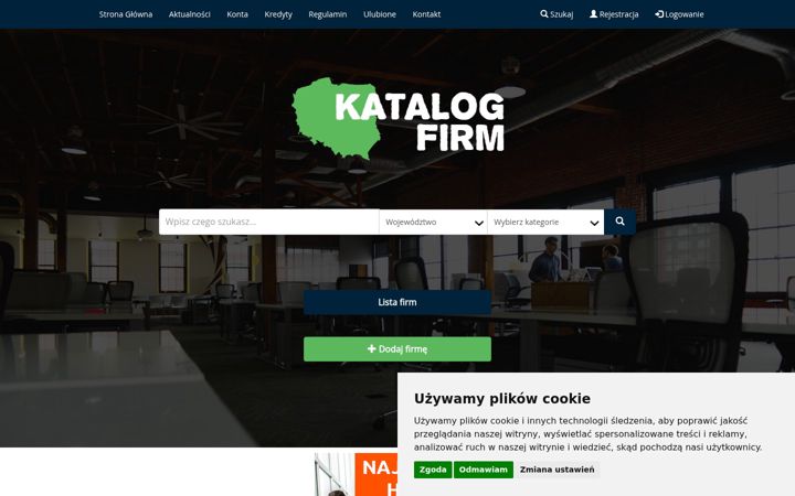 Screenshot of katalogfirm24.co.pl