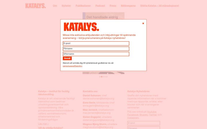 Screenshot of katalys.se