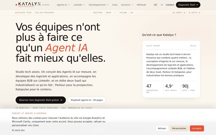Screenshot of katalyx.fr