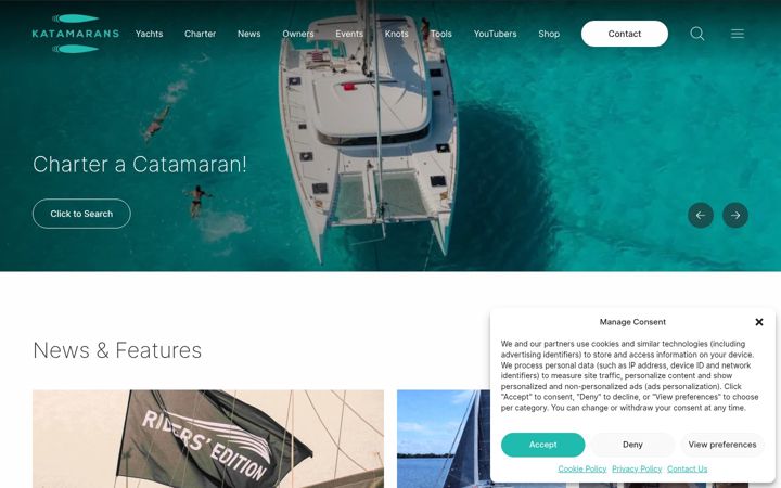 Screenshot of katamarans.com