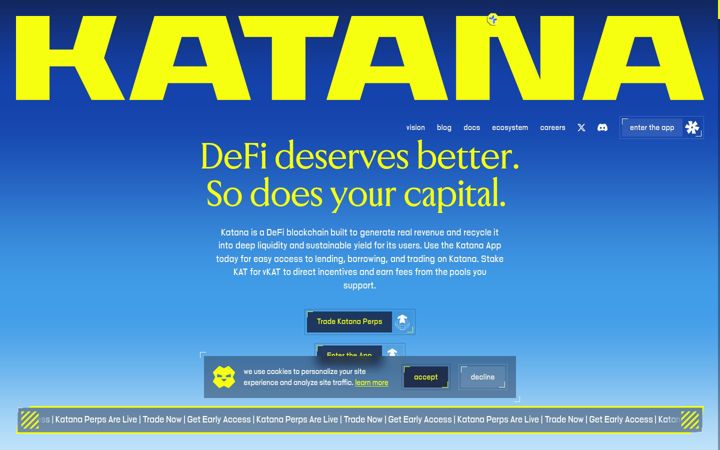 Screenshot of katana.network