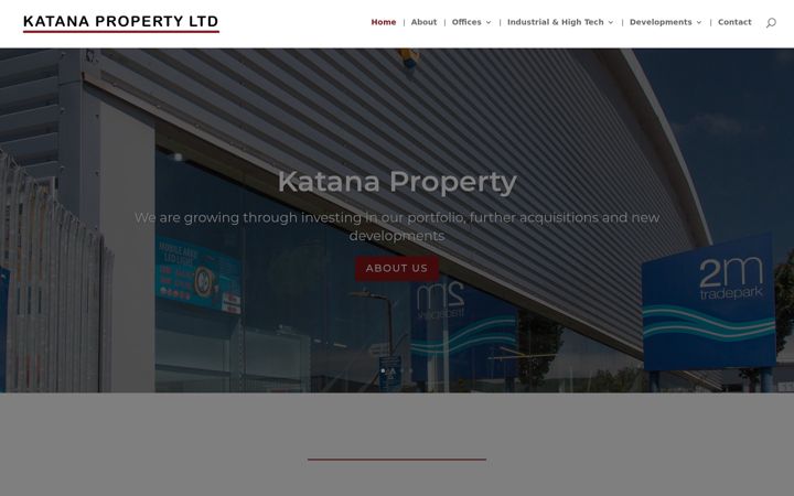 Screenshot of katanaproperty.co.uk