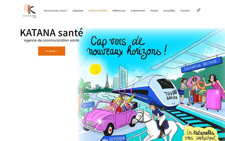 Screenshot of katanasante.com