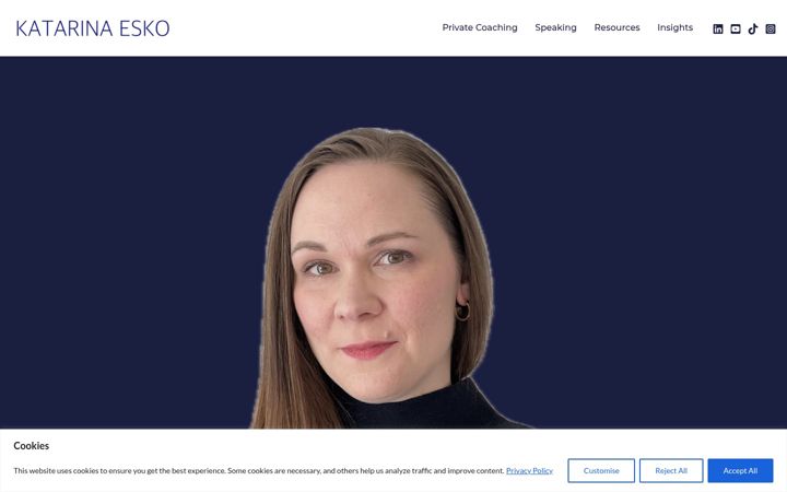 Screenshot of katarinaesko.com