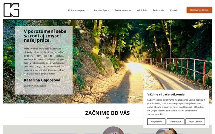Screenshot of katarinagajdosova.sk