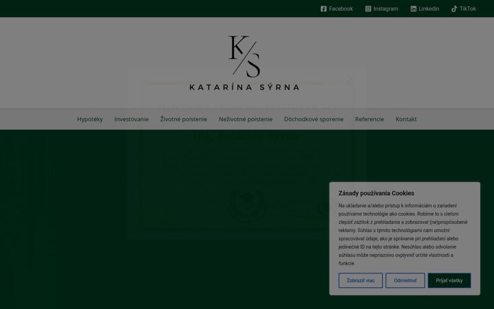 Screenshot of katarinasyrna.sk