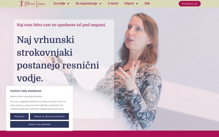 Screenshot of katarinaveselko.si