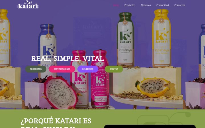 Screenshot of katariproducts.com