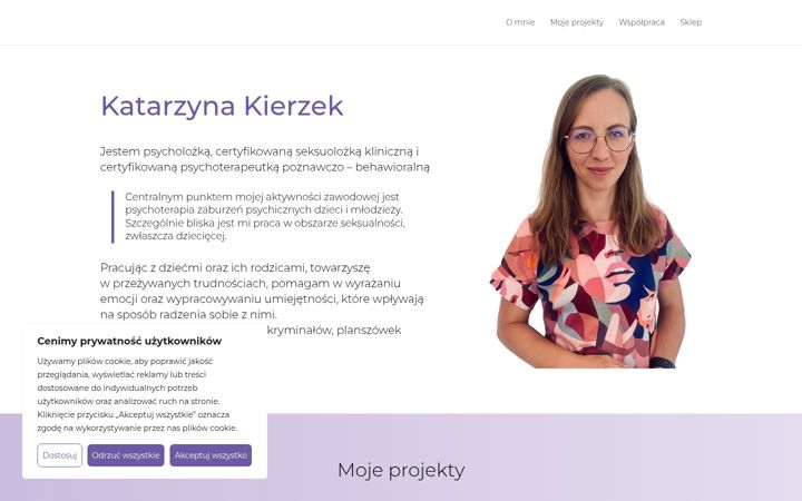 Screenshot of katarzynakierzek.pl