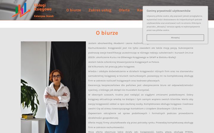 Screenshot of katarzynastanek.pl
