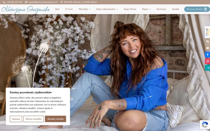 Screenshot of katarzynastaszewska.com
