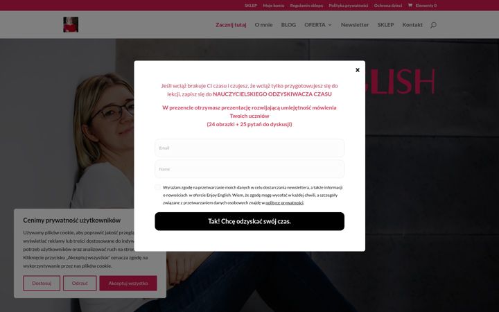 Screenshot of katarzynawiacek.pl