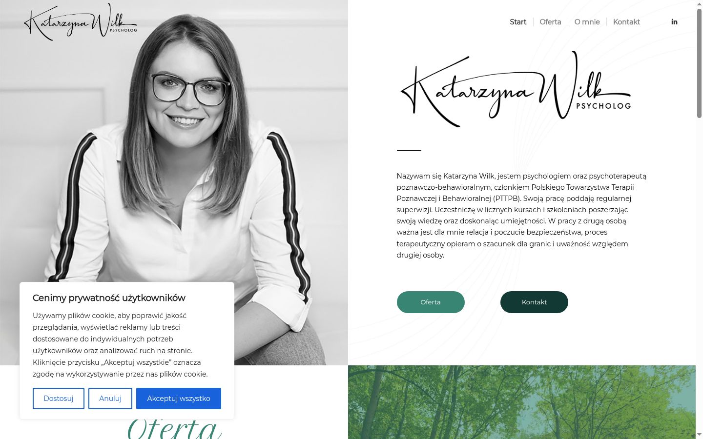 Screenshot tal-banner tal-kunsens muri qabel kwalunkwe interazzjoni